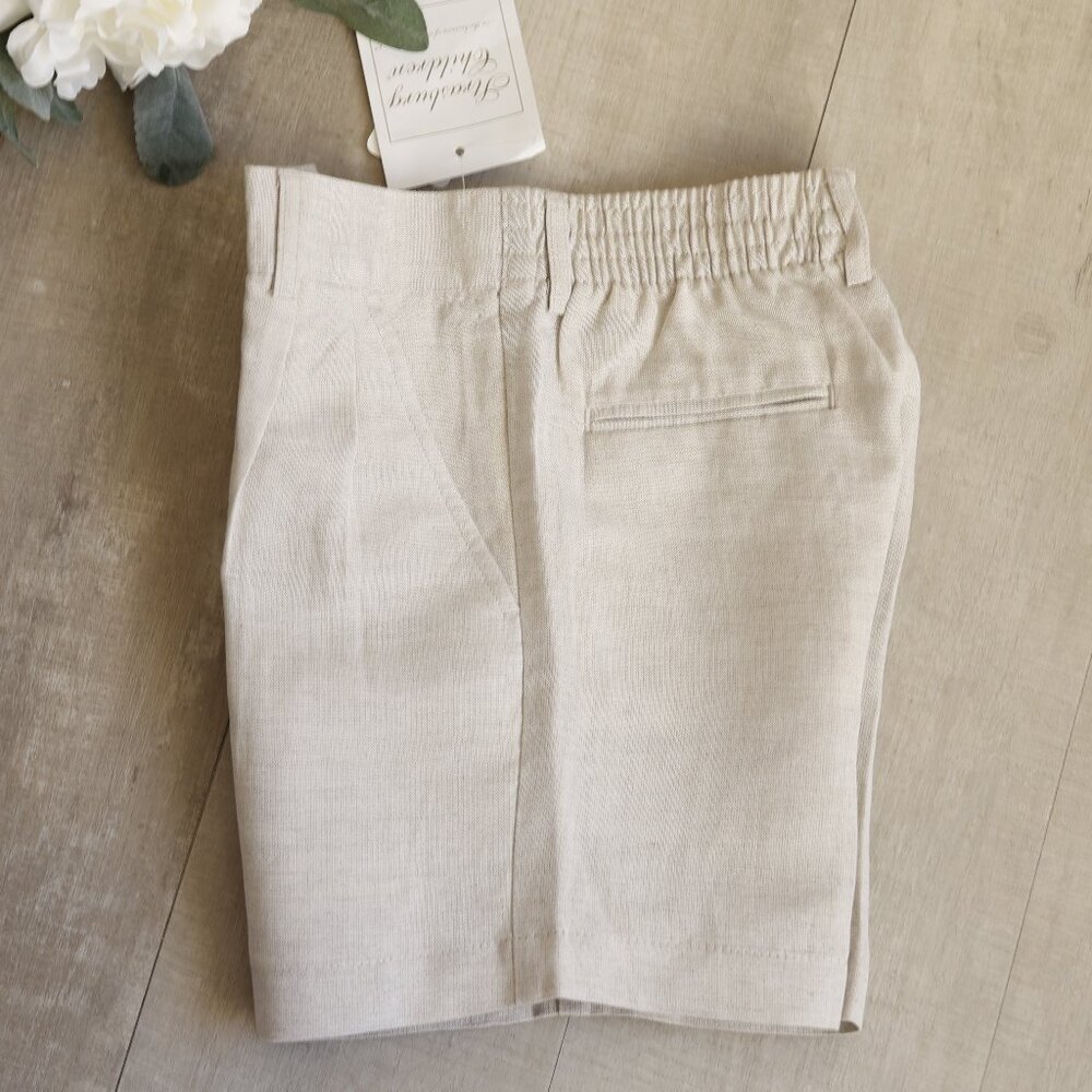 Strasburg Boy's Dressy Flax Linen Shorts NWT Size 5/6